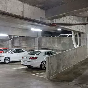 Parking garage interior