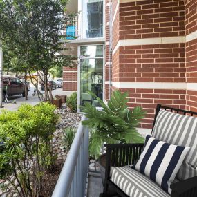 Private patio on Rainey Street