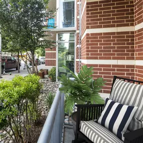 Private patio on Rainey Street