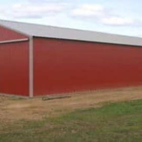 Custom Red Pole Barn Contractor | Custom Garages & Horse Barns Millwood, WV | Eastern Buildings