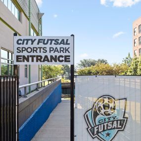 Sports park entry near Camden Farmers Market