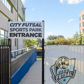 Sports park entry near Camden Farmers Market