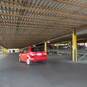 Parking garage at Camden Farmers Market in Dallas, Tx