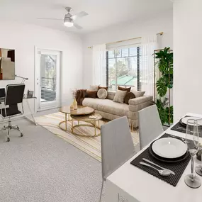 camden copper square apartments phoenix az dining and living room