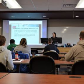 Lectures at St. Cloud State University at Plymouth typically consist of taking notes while the professor speaks and explains. It is important to engage in the topic as you take notes.