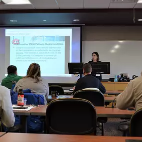 Lectures at St. Cloud State University at Plymouth typically consist of taking notes while the professor speaks and explains. It is important to engage in the topic as you take notes.