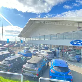 Outside the Ford Rotherham dealership