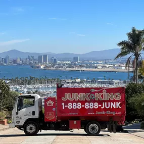 A beautiful day in San Diego. On our way to the next junk removal job.