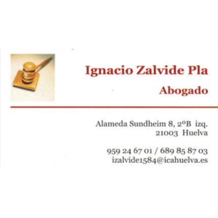 Logótipo de Ignacio Zalvide Pla - Abogado Huelva