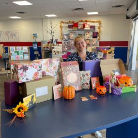 Check out colorful and fun Fall and Halloween gifts and mailing supplies! Only at Goin’ Postal- your friendly neighborhood shipping center.