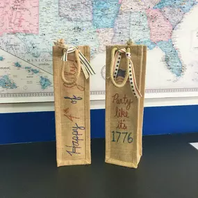 We have our wine gift bags back in stock! Perfect for the season! Available exclusively at Goin’ Postal of Jacksonville, NC- your local, veteran-owned and operated packing and shipping store. USPS - FedEx - UPS - DHL services available.