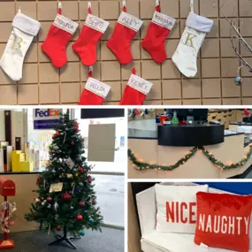 We are ready for Christmas here at Goin’ Postal of Jacksonville, NC! Stop in at the friendliest (and most decorated) shipping store in town for all your shipping, packing, and mailing needs this holiday season.