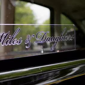 Miles & Daughters Funeral Directors vehicle
