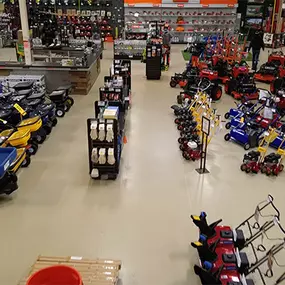 Russo Elgin showroom drone shot of equipment