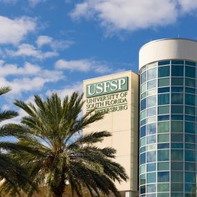 University of South Florida in St. Petersburg, FL near Camden Pier District and Camden Central