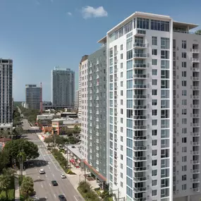 Great location with Publix next door at Camden Pier District apartments in St. Petersburg, Florida.