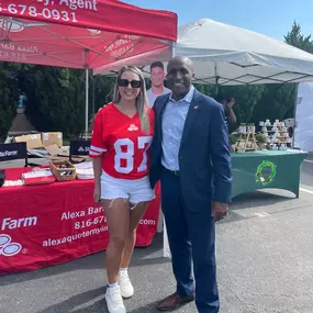 Thank you Mayor Quinton for stopping by our booth at the South KC Block Party!!