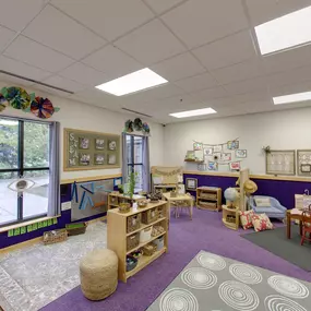 The interior of a toddler classroom at Kinderberry Hill Eden Prairie.