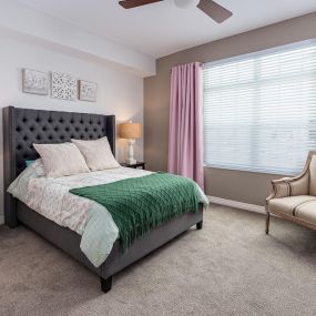 bedroom in Assisted Living apartment