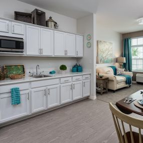kitchen in Assisted Living apartment