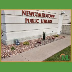 A gravel garden for Newcomerstown Public Library, a commercial landscaping job we completed.