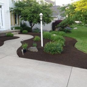 A mulch and edging project.