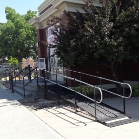 The Amramp Boise team installed this modular wheelchair ramp at the Museum of Idaho in Idaho Falls, ID.