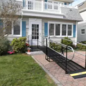 Residential wheelchair ramp in Hailey, Idaho