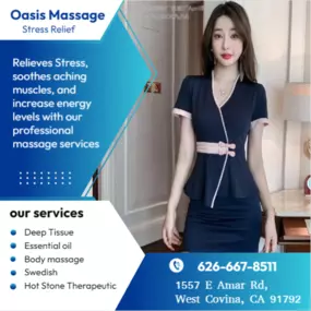 Oasis Massage
Massage is becoming more popular as people now understand the 
benefits of a regular massage session to their health and well-being.
Here at AAA Oasis Massage we love being a part of helping 
taking part in peoples wellness and a better life.