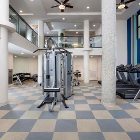 Fitness center with cardio strength and circuit training equipment