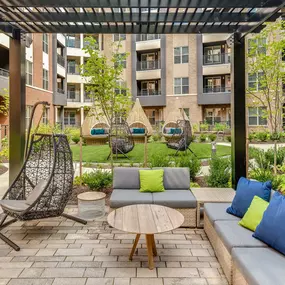 Outdoor Relaxation Lounge and Zen Garden at Camden Washingtonian in Gaithersburg, MD