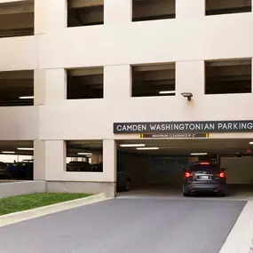 Garage parking at Camden Washingtonian in Gaithersburg, MD