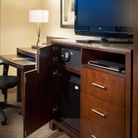 Laptop-sized safes and mini-fridges come standard at The New Haven Hotel, just one block from Yale University.