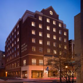 The New Haven Hotel at Yale University right in downtown New Haven, CT.