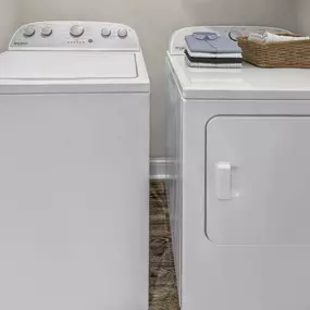 Full-size washer and dryer