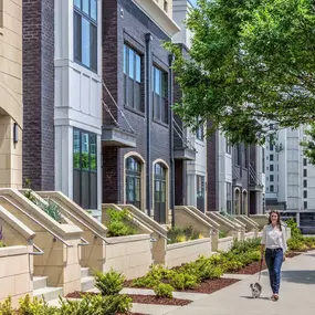 Townhome entrances on South Boulevard