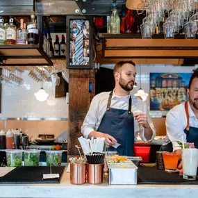 Come grab a seat at our oyster bar during happy hour!