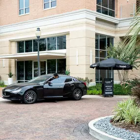 Valet parking services available for residents and guests