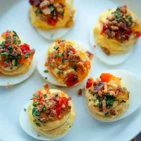 Fresh deviled eggs every day