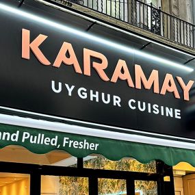 Karamay Uyghur Cuisine Oxford Circus Location Storefront at London UK