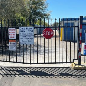 secure access code controlled gated entry for Fort Knox Self Storage Lady Lake