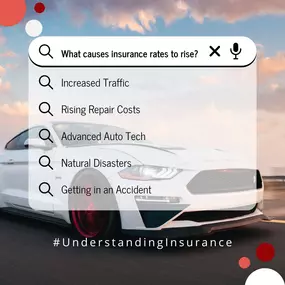 Ever wondered why your car insurance rates seem to creep up? Several factors contribute to these changes:
 More traffic: More cars on the road mean a higher risk of accidents.
 Costly repairs: As vehicles incorporate advanced technology, repair costs rise.
 High-tech features: Safety and tech features can be costly to fix.
 Natural disasters: Increased occurrences can lead to more comprehensive filings.
 Accident rates: More accident filings in your area can affect your rates too.
Knowledge is p