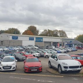 Outside the front of the Used Car Centre Leicester