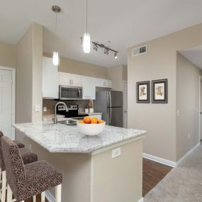 Kitchen with large island