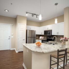 Kitchen granite countertops stainless appliances