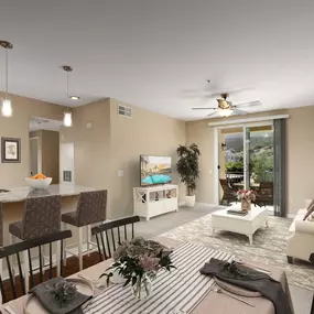 Kitchen dining area