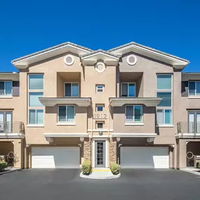 Garages at Camden Old Creek apartments in San Marcos, cA