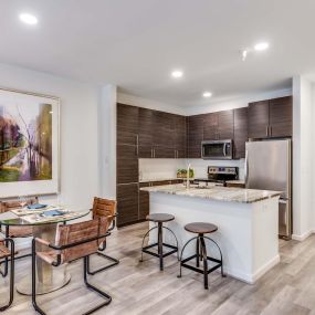 Kitchen island breakfast bar