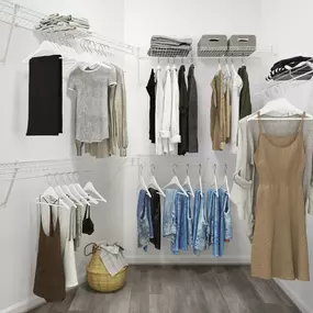 Walk-in closet at Camden Monument Place apartments in Fairfax, VA