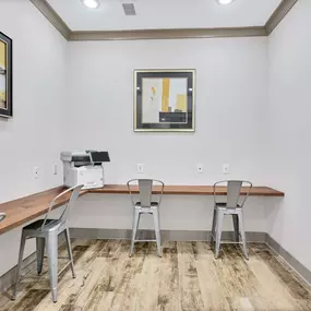 Community Workspace with WiFi and cloud printing at Camden Monument Place apartments in Fairfax, VA